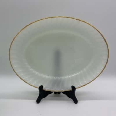 Vintage 'Anchor Hocking' Milk Glass Platter [B#12]