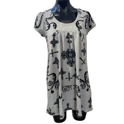 Stella Womens  Size 12 Casual Dress Grey / Pattern 