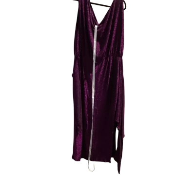 Amica  Womens  Size 18 Sleeveless Playsuit Purple Metallic 