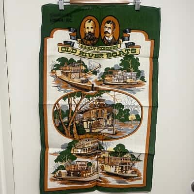 Decorative Tea Towel - River Boats