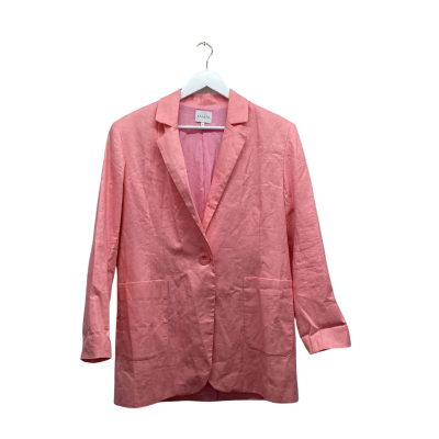 Steele.  Size S Bright Pink Linen Coat