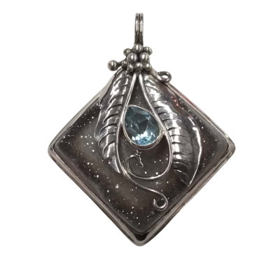  Women's Silver & Crystal Pendant