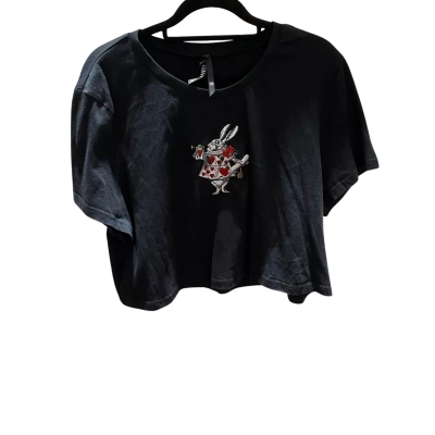 Dangerfield Womens  Size 18 Cropped Top Black -see note re size RRP$58.00
