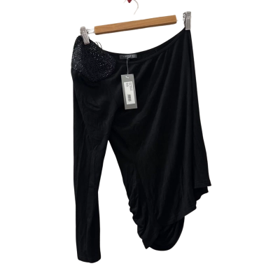 BNWT Sheike Black One sleeve Top - Size 12