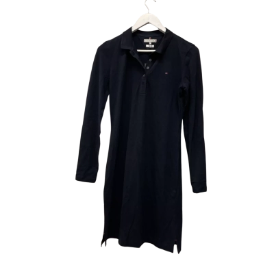 Tommy Hilfiger Womens  Size M Slim Fit Long Sleeve Dress Navy Blue 