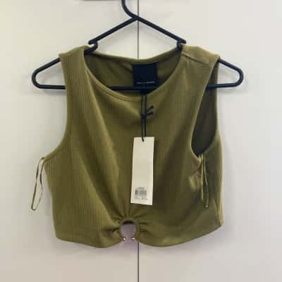 Alice In The Eve Womens  Size M Singlet Top Green 