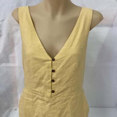 Sportsgirl Womens Linen Rich Lemon Short -  Size 8 Brand New RRP$89.95