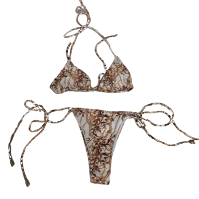 Meshki Gold/Brown Bikini Size Small