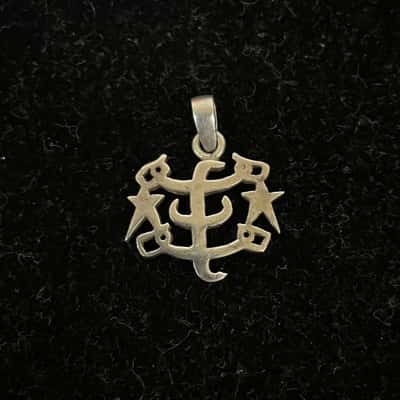  Sterling Silver 925 Baha’i Pendant