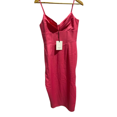 RUNAWAY Womens  Size M Midi Dress Pink  
