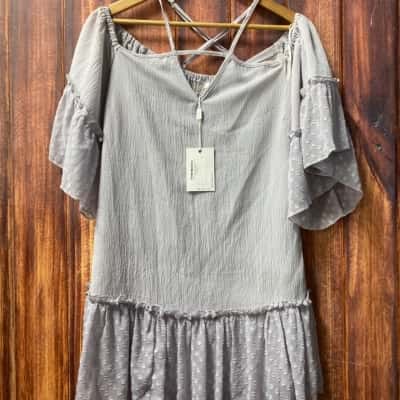Suboo Size 6 Grey mini dress new 