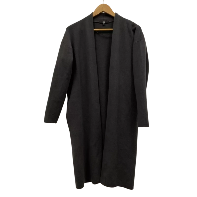 Uniqlo Women's Size XS Knit Open Cardigan With Pockets Grey 