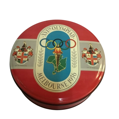 1956 Olympics Phoenix Biscuit Tin 