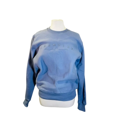CHAMPION Size S Crew Neck Jumper Blue 