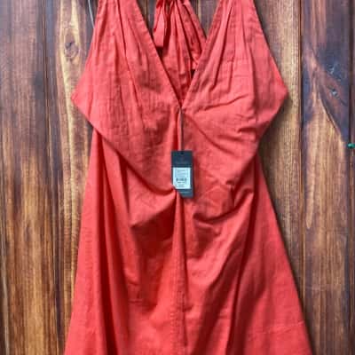 Country Road   Size 10 Halter Neck Dress Peach new 