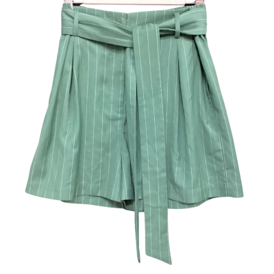 NEW - Motto  Size 10 Tailored Shorts Pinstripe Green 