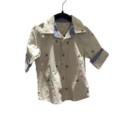 OshKosh Kids  Size 2 Beige Short Sleeve Shirt.  NWOT.    HTHT