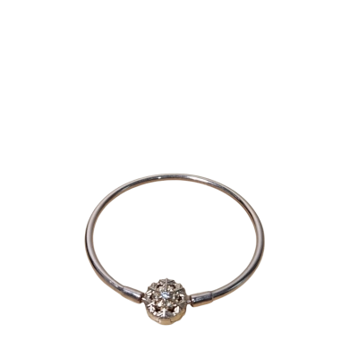 Pandora Rose Gold Sparkling Snowflake Clasp Bangle 
