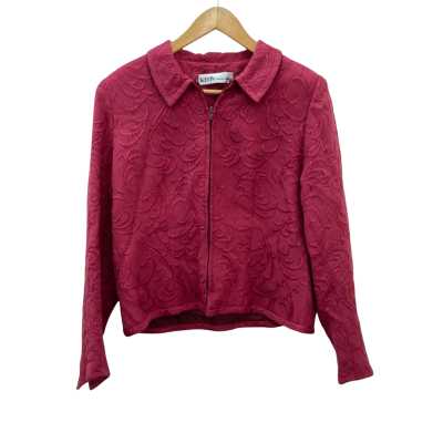  Keon Couture Womens  Size M Pink Zipper Jacket