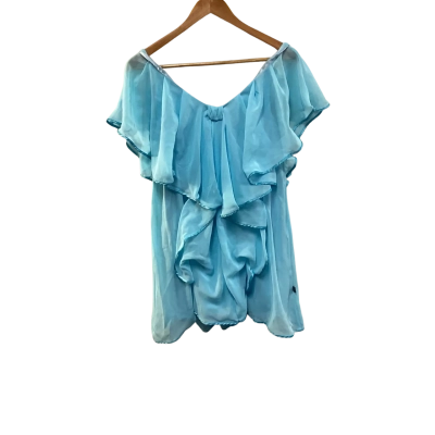 BNWT Gasp Womens  Size 6 Blouse Blue RRP $199.99