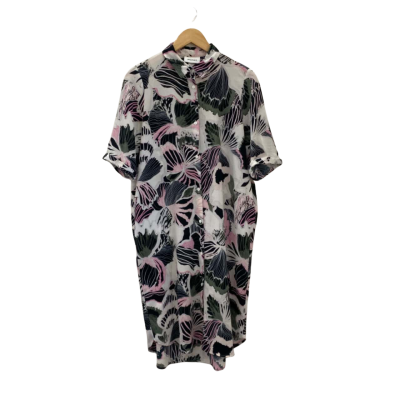  Monkl Womens  Size S Shirt Dress Floral / Green / Off White / Pink  