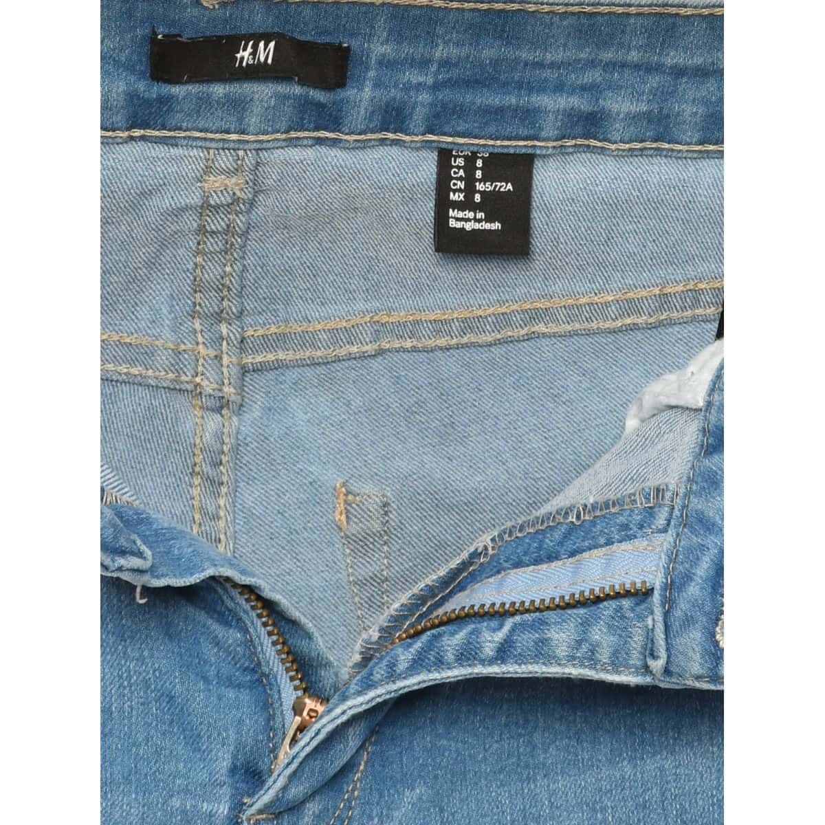 Jean Skinny H&M Pour Femme - Taille 38 (W28 L34), Bleu, Composition Coton/élasthanne - Occasion Très Bon état