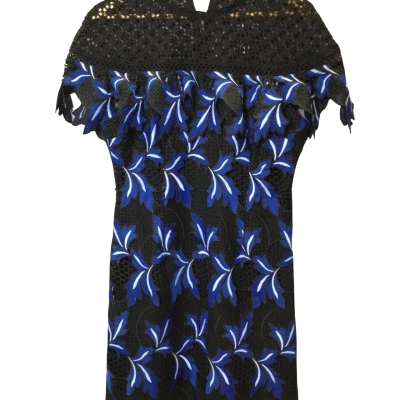  By Verve Womens  Size 12 Casual Dress Black  / Blue 