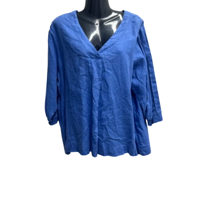 Yarra Trail Womens  Size 18 3/4 Sleeve Top Blue 