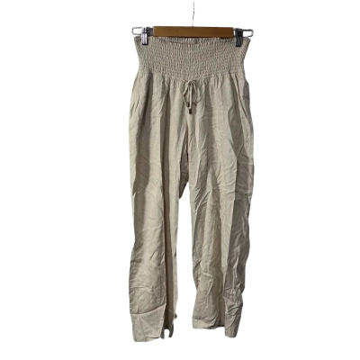 Ripe Womens Size S Natural Indi Linen Blend Wide Leg Pants (new)