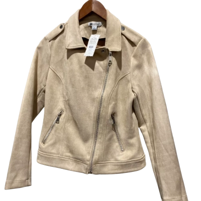 Rockmans Faux Suede Womens  Size 8 Biker Jacket / Cropped Jacket 