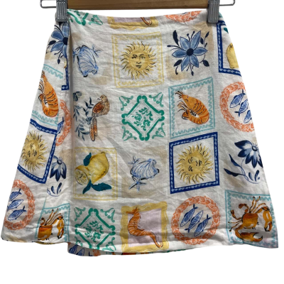 Seafolly Wish you were here mini wrap skirt  Size XS 
