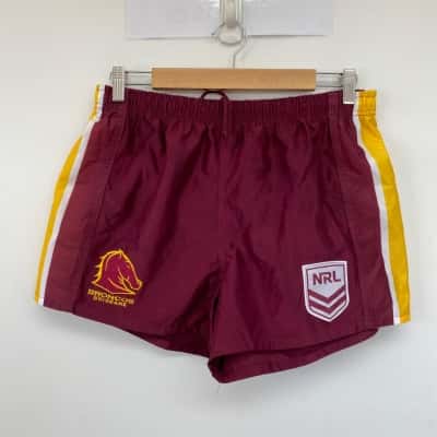 NRL Red Yellow Sport Shorts Size L 