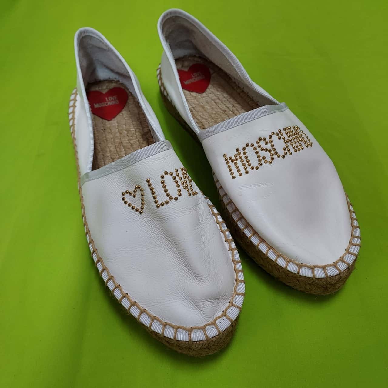 Love Moschino size 39 Made in Spain Espadrille Shoes Flats  display picture 2