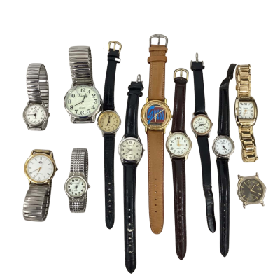 Bulk Lot of 12x Untested Vintage Watches - As Is 