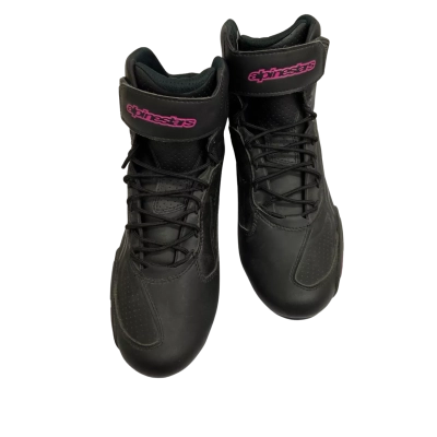 AlpineStars Women's Size 41 Motorcycle Boots Black  / Pink  