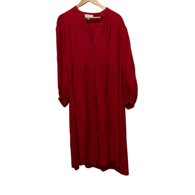 Witchery Womens  Size 12 Long Sleeve Dress Red 