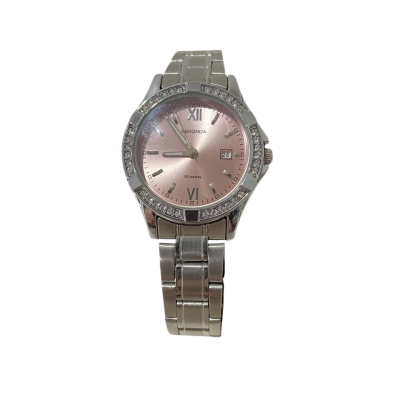 Sekonda Crystal Women's Silver Tone Bracelet Watch