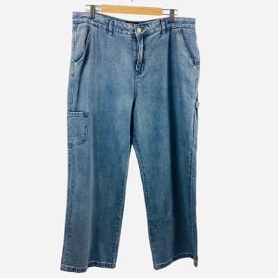 Dotti - Blue Wide Leg Jeans (Size 18)