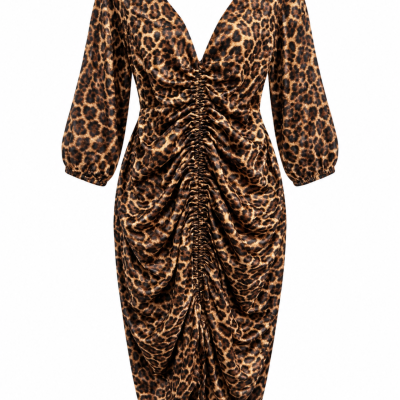 City Chic Animal Print Dress – Size S