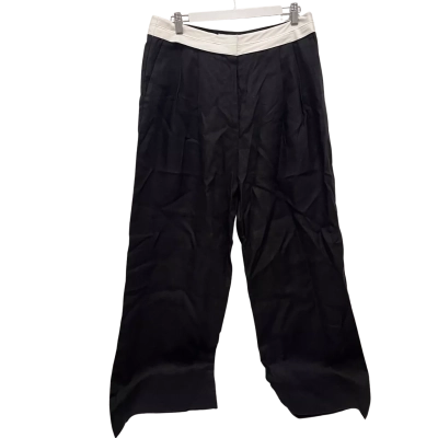 Witchery Womens  Size 12 Wide Leg Pants Black  / Cream 