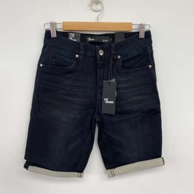 Yd. Denim Dark Blue Slim Vince Shorts  Size 28 