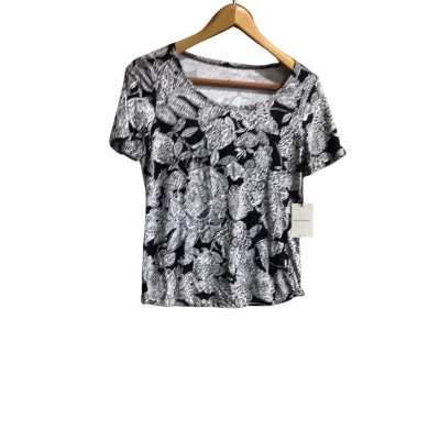 Sportscraft Womens  Size XS T-shirts Black  / White 