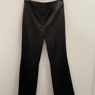  Ty-Lr Black Size S Wide Leg Pants Black  Light Sheen