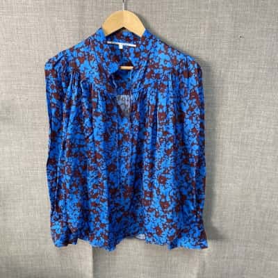 Second Female  Womens  Size S Blue / Brown Top 