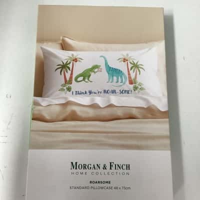 Morgan and finch -Roarsome pillow case 48cm x 73cm 