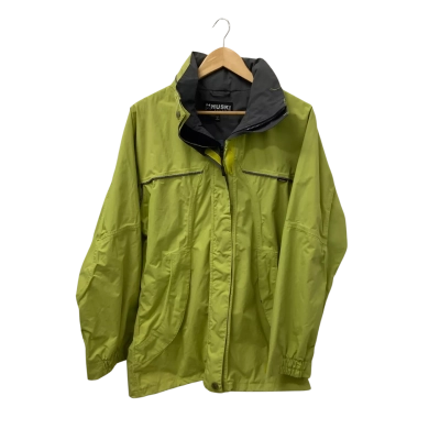 Huski Womens  Size 14 Parka with Hood Green / Grey 