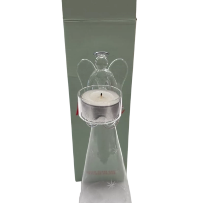 DUSK - Medium Glass ANGEL Tealight Holder