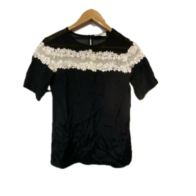 Sandro Womens Top Size 1 Black  / White 