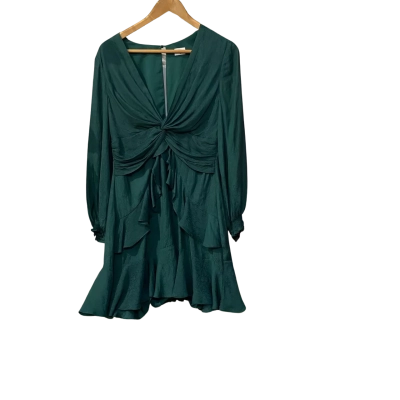 Sheike Womens  Size 12 Mini Party Dress Green 
