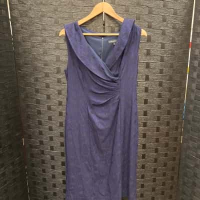 Anthea Crawford Womens  Size 16 Sleeveless Dress  Blue / Floral 